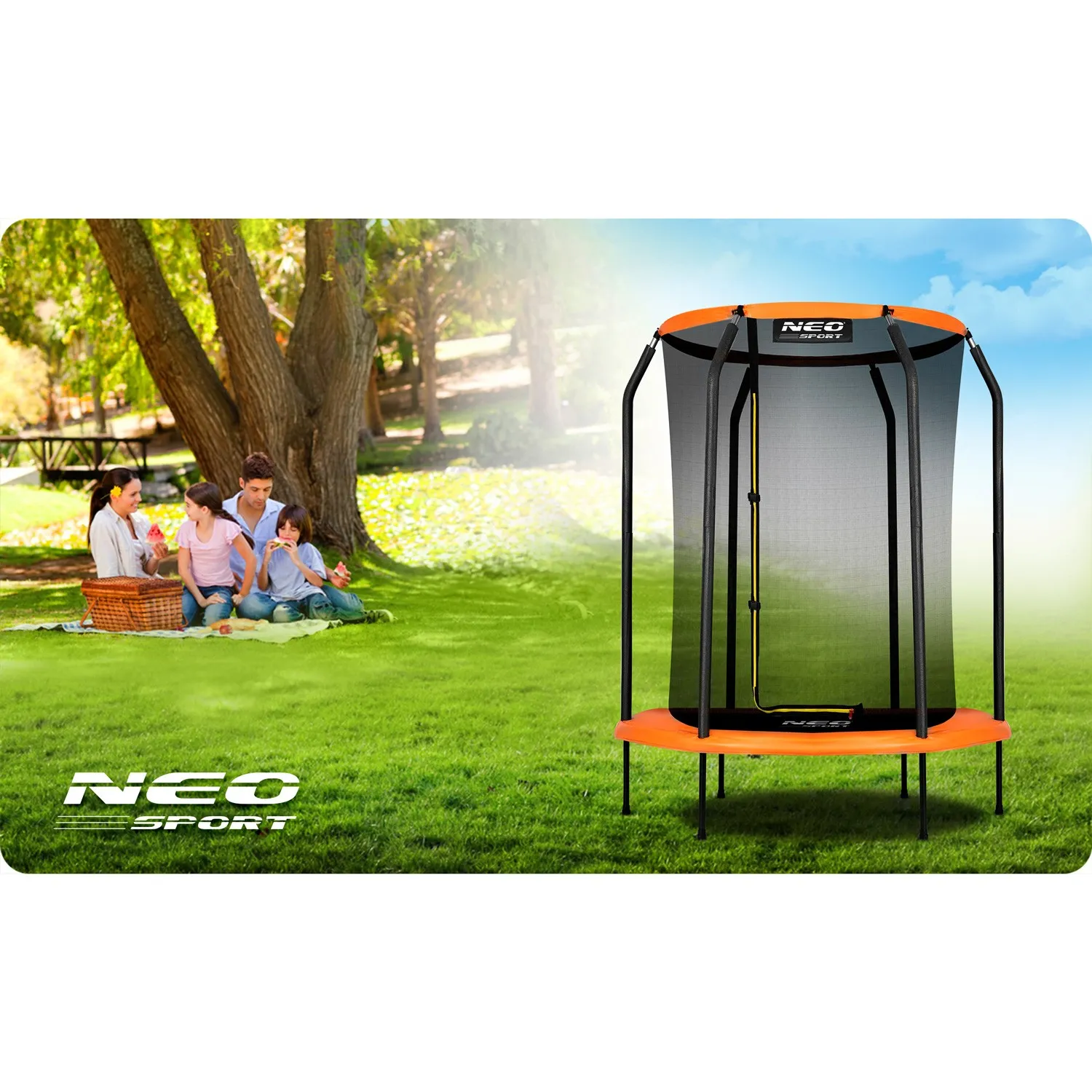 neo-sport dječji vrtni trampolin 152 cm (5 ft) - slika 9