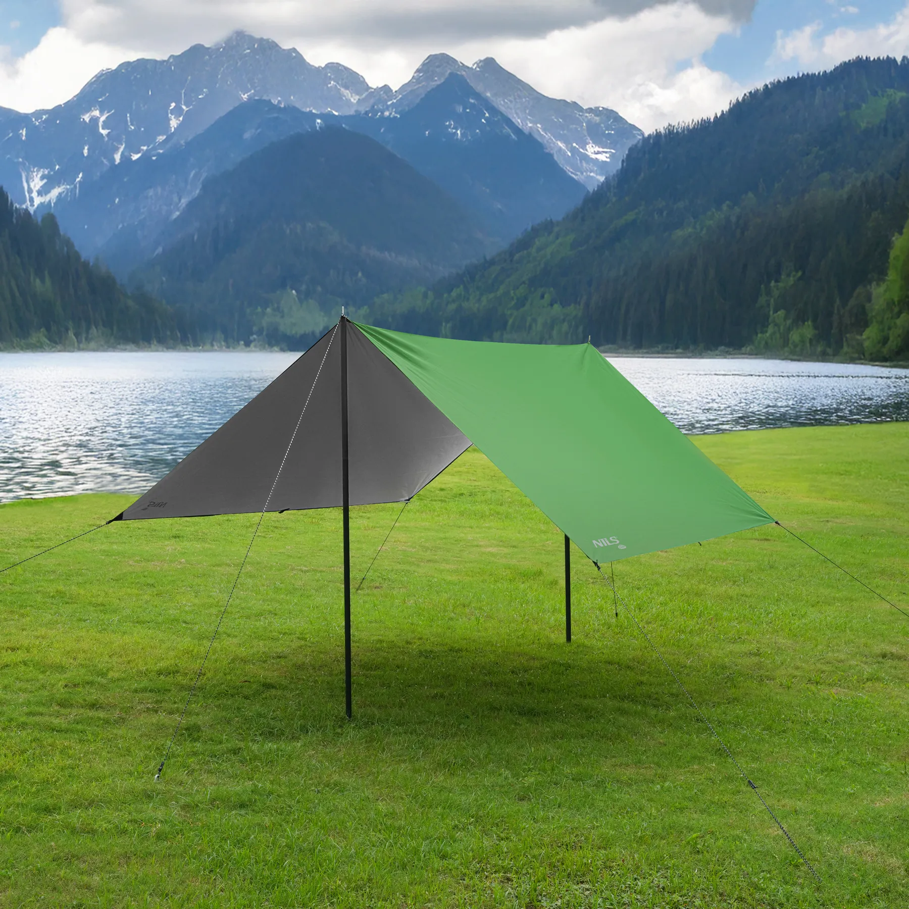 cerada za kampiranje 300x300 cm zelena nils camp - slika 6
