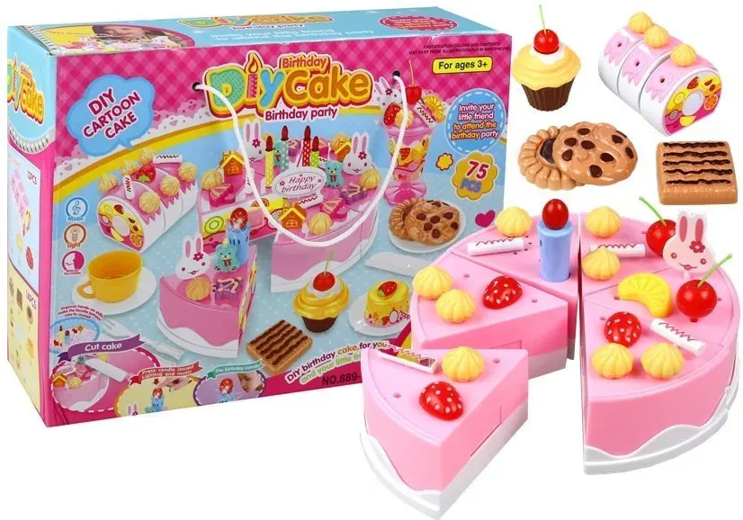 rođendanska torta s ukrasima za rezanje - slika 2
