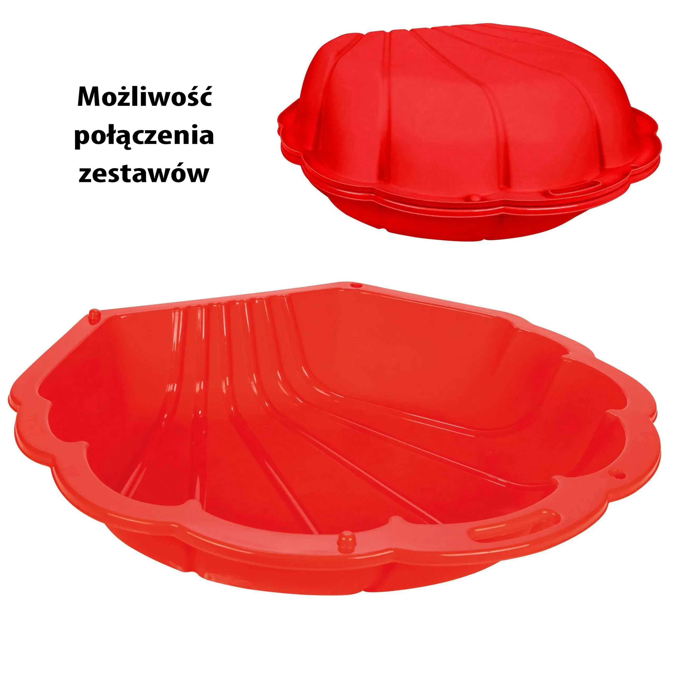 woopie pješčanik školjka - crveni - slika 4
