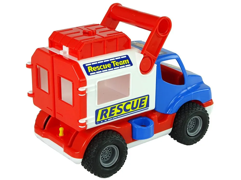 dječji kamion rescue bijelo - plavi - slika 5