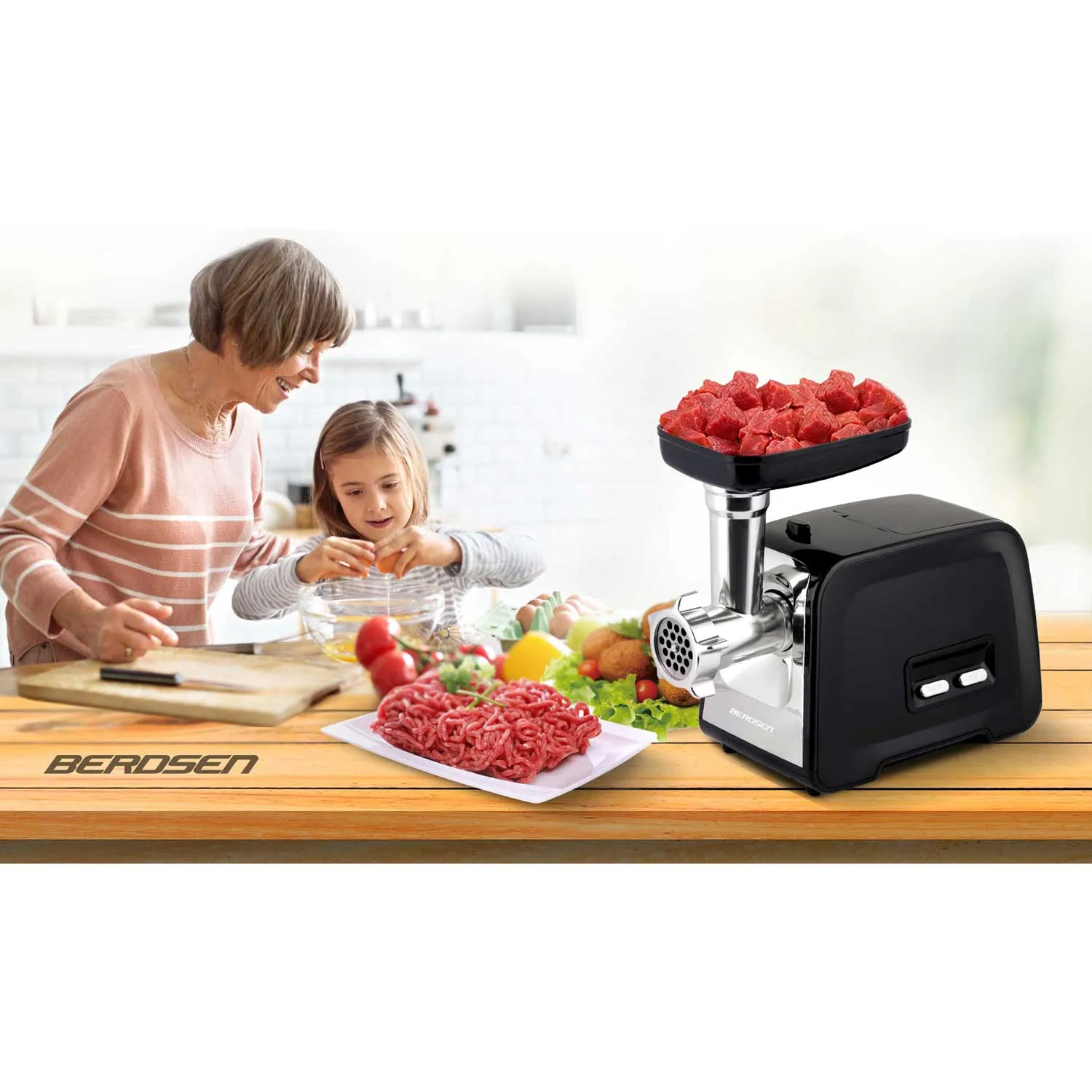 stroj za mljevenje mesa bd-601a berdsen 450/1200w - slika 6