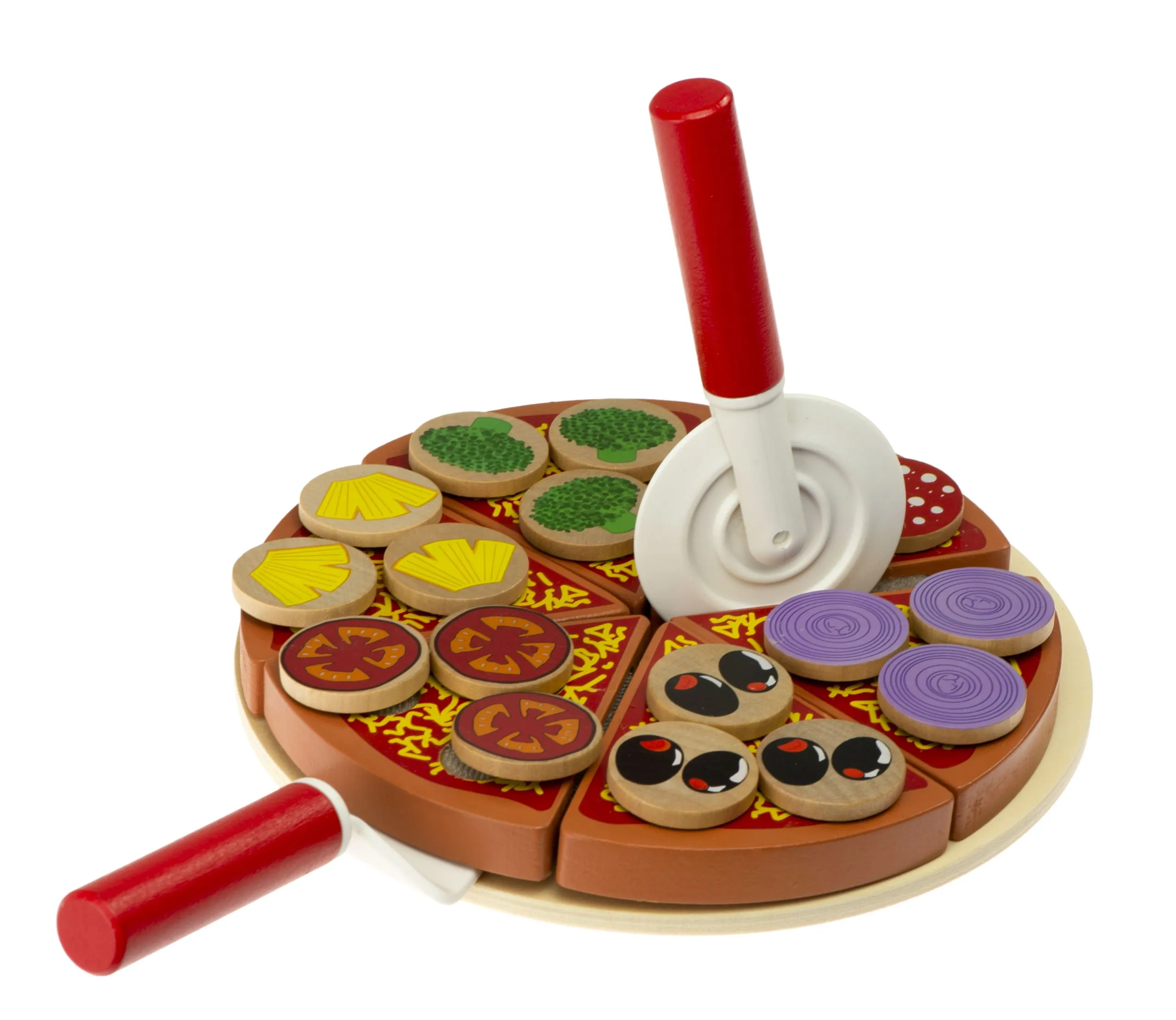 montessori drveni set pizza s dodacima - slika 11