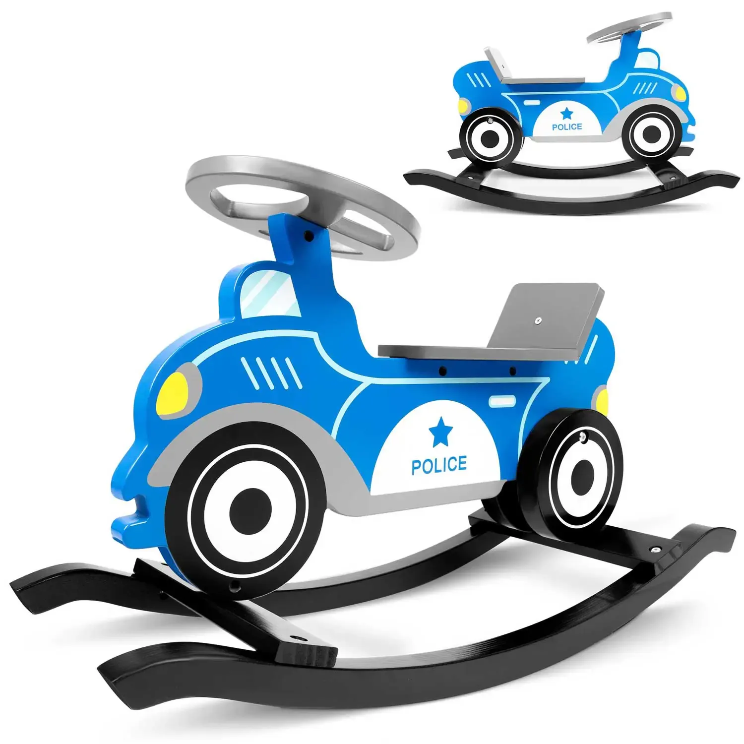ricokids automobil za ljuljanje policija - slika 2