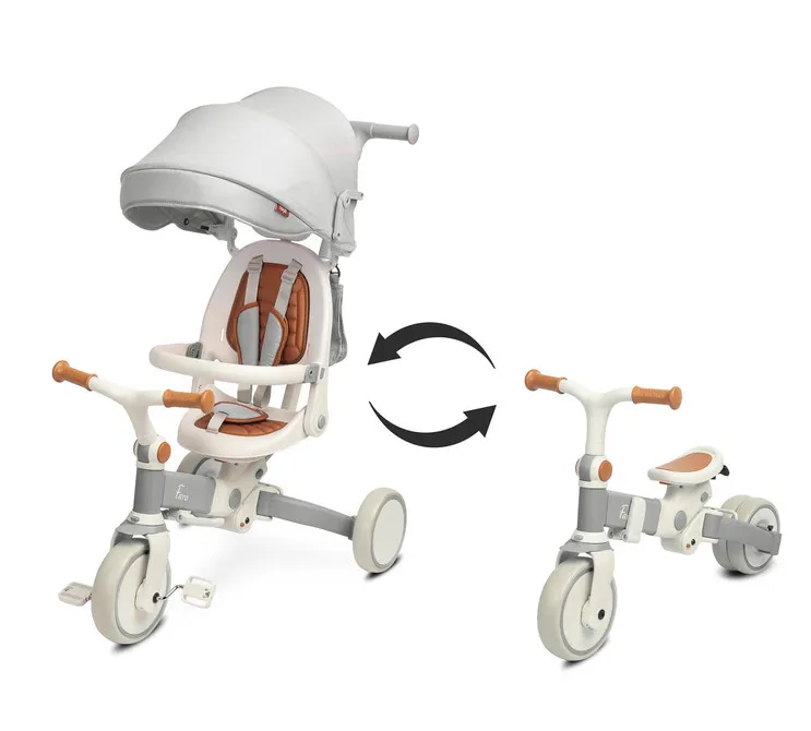 toyz dječji tricikl faro sivi - slika 5