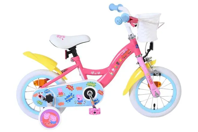 volare dječji bicikl peppa pig 12″ ružičaste boje - slika 2