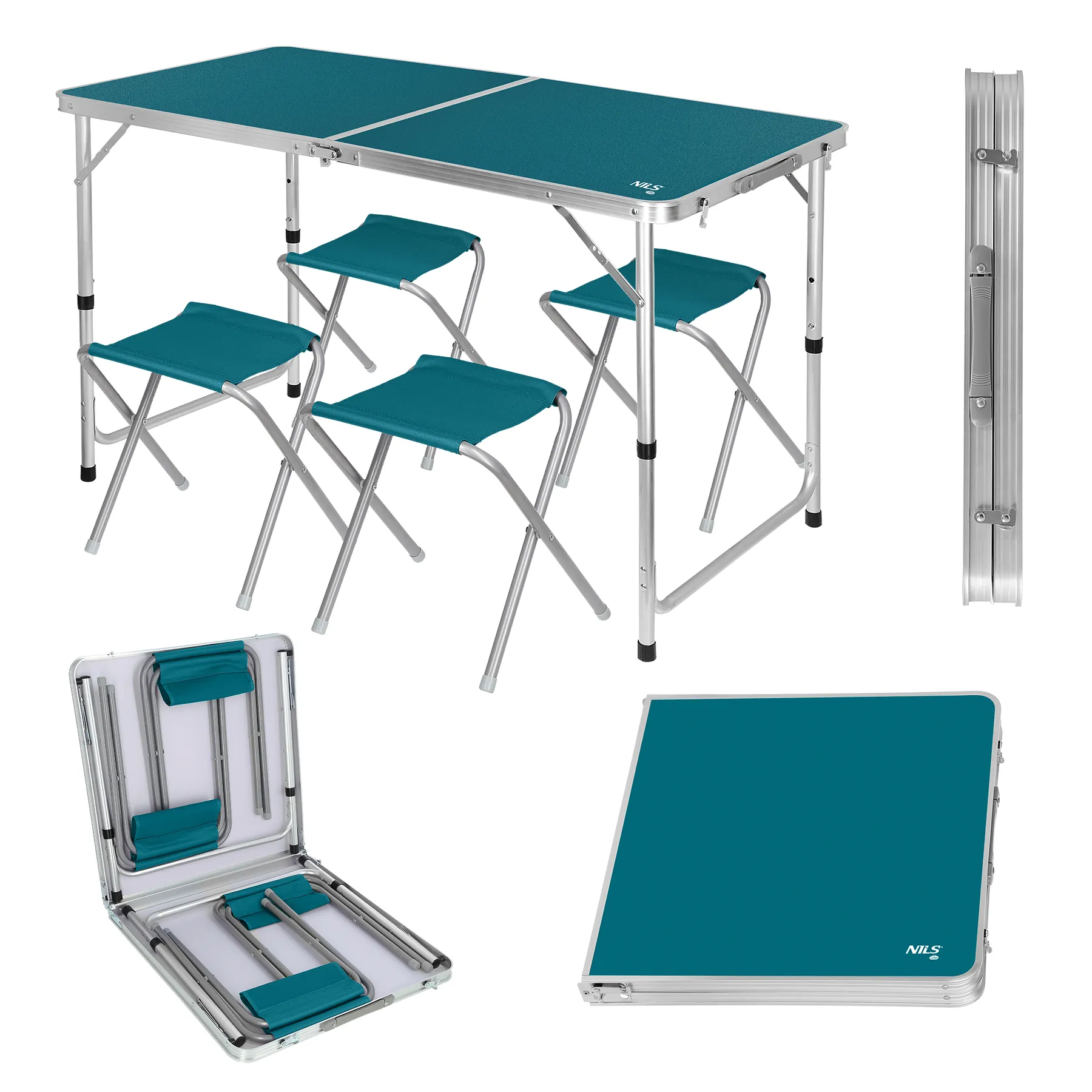 set stolova i stolica plavi nils camp - slika 3