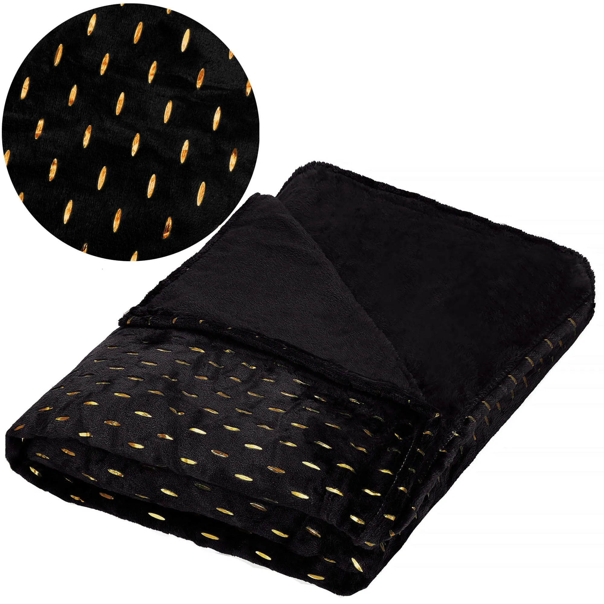 deka crno zlatna 200 x 220 cm - slika 6