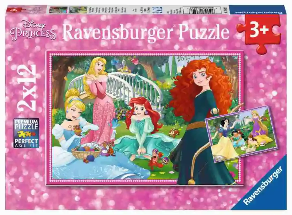 ravensburger puzzle u svijetu disney princeza 2x12kom - slika 2