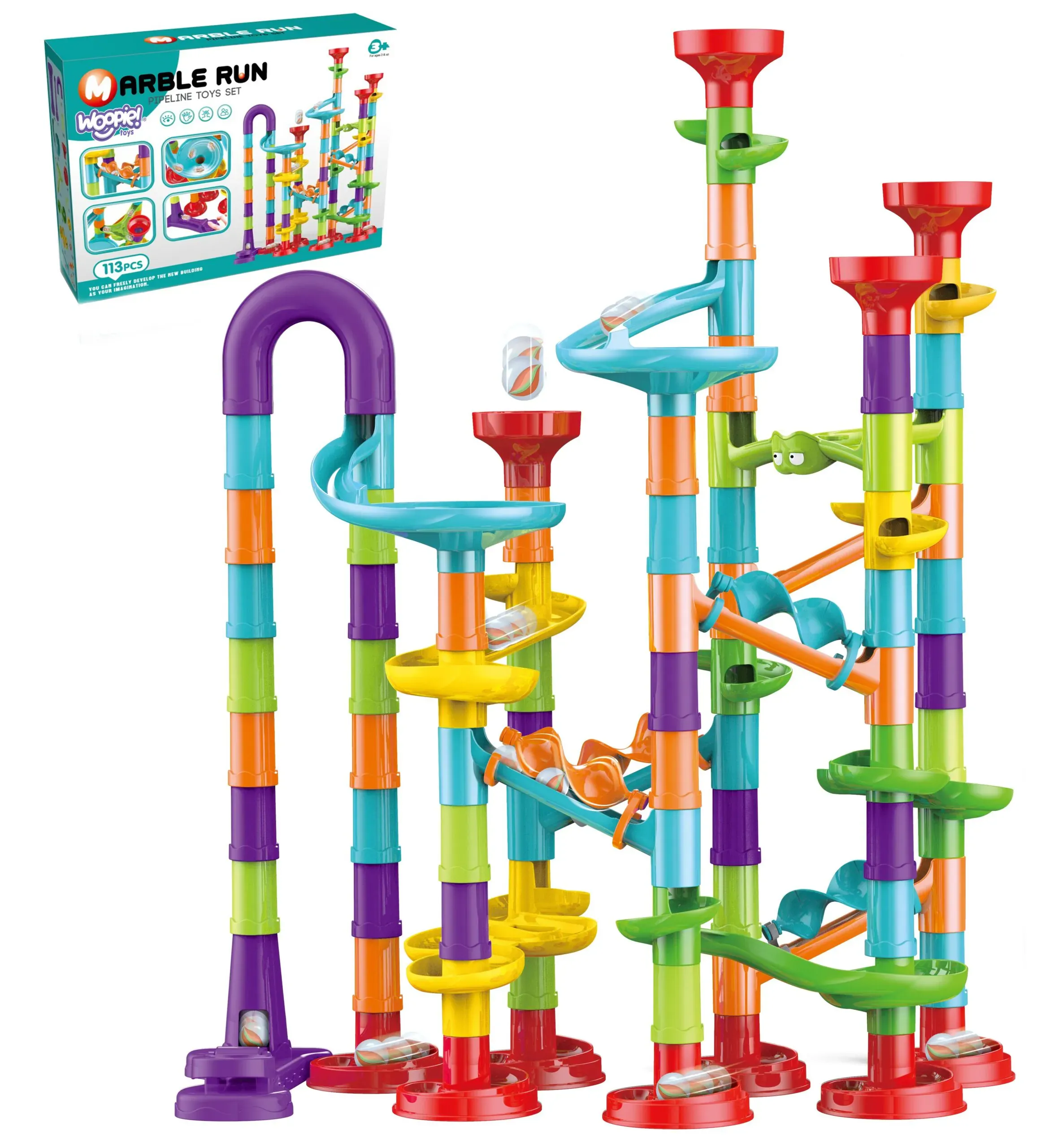 woopie set spiralne staze za loptice ,113 el. - slika 2