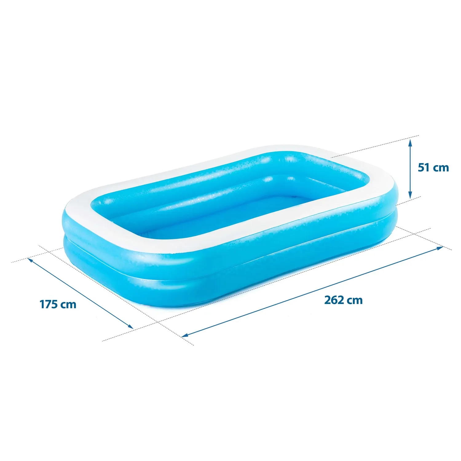 obiteljski bazen na napuhavanje 262 x 175 x 51 cm bestway - slika 4