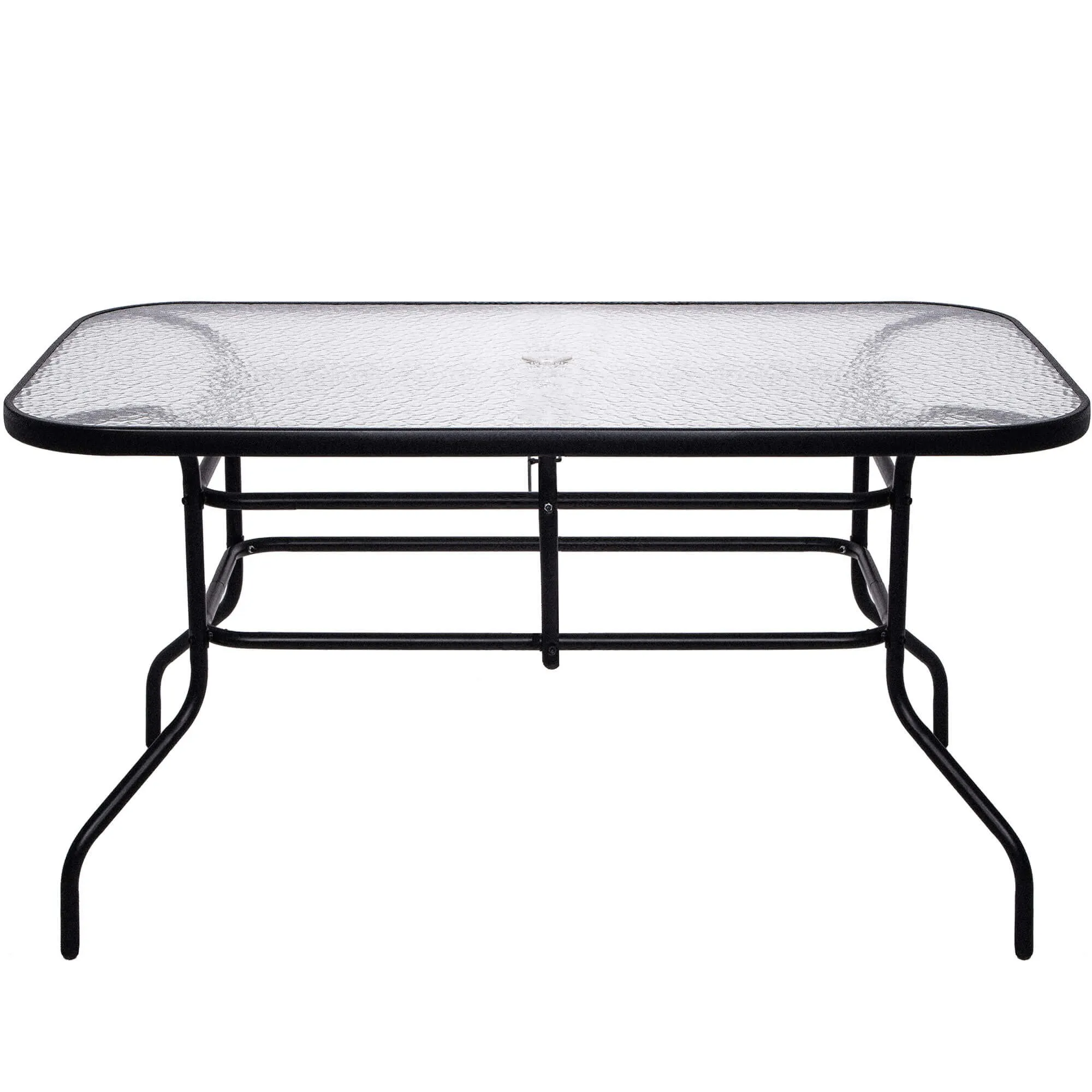 springos stakleni vrtni stol 120 x 70 x 70 cm crni - slika 6