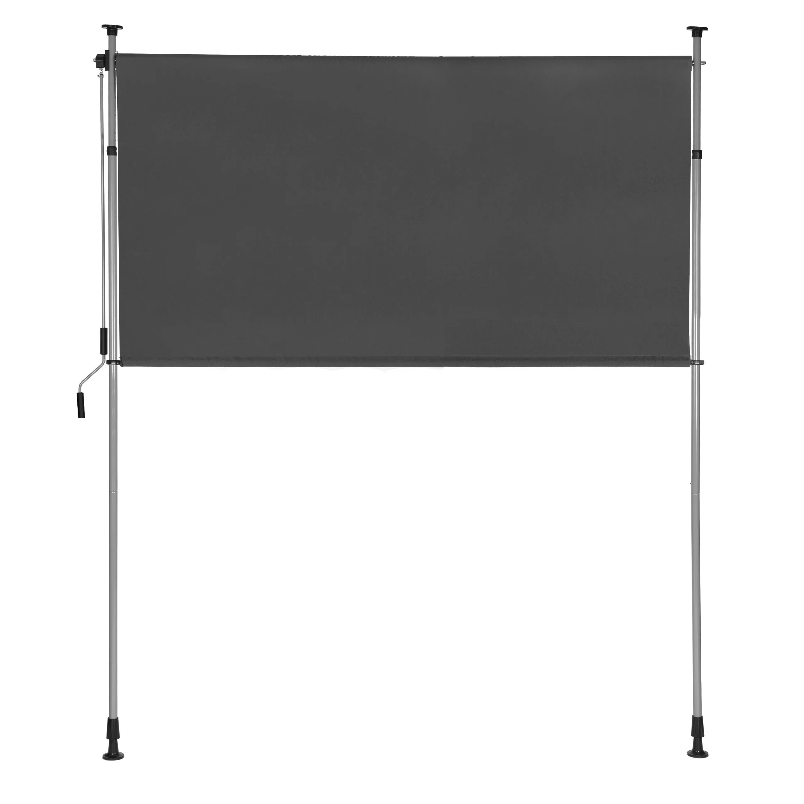 multigarden zatezna uvlačna tenda s ručicom, podesiva po visini, antracit - slika 4