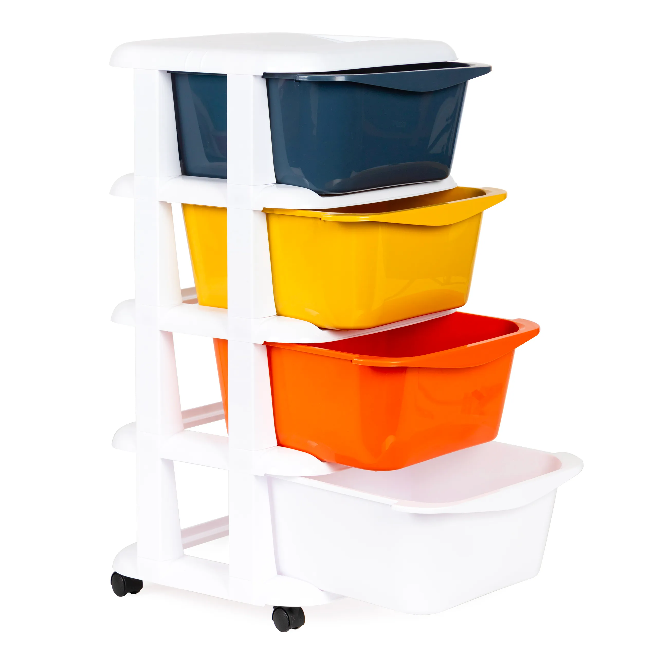 modernhome ormarić na kotačima 4 ladice 74 x 35,5cm - slika 3