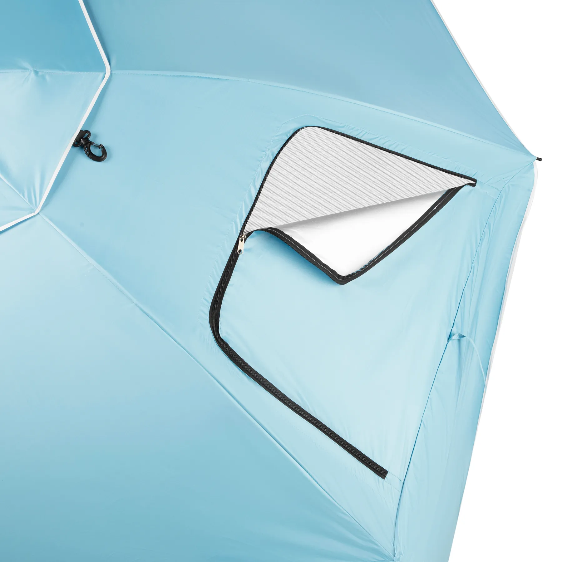 suncobran/vjetrobar 2u1 xxl 240 cm plavi nils camp - slika 9