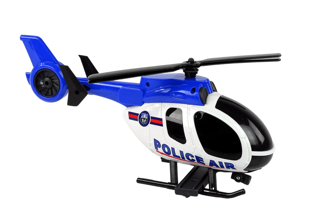 igračka policijski set helikopter i auto - slika 4