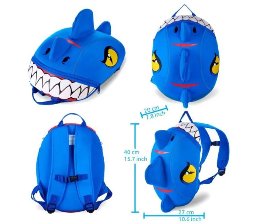 crazysafety ruksak za djecu dino - plavi - slika 3