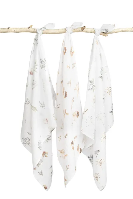 muslin pelene 3 kom – bijela - slika 3