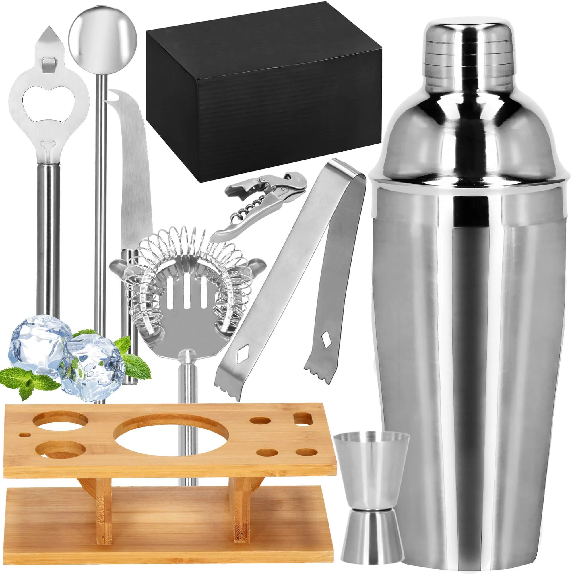 set za pripremu pića za barmene shaker 550 ml 8 dijelova - slika 6