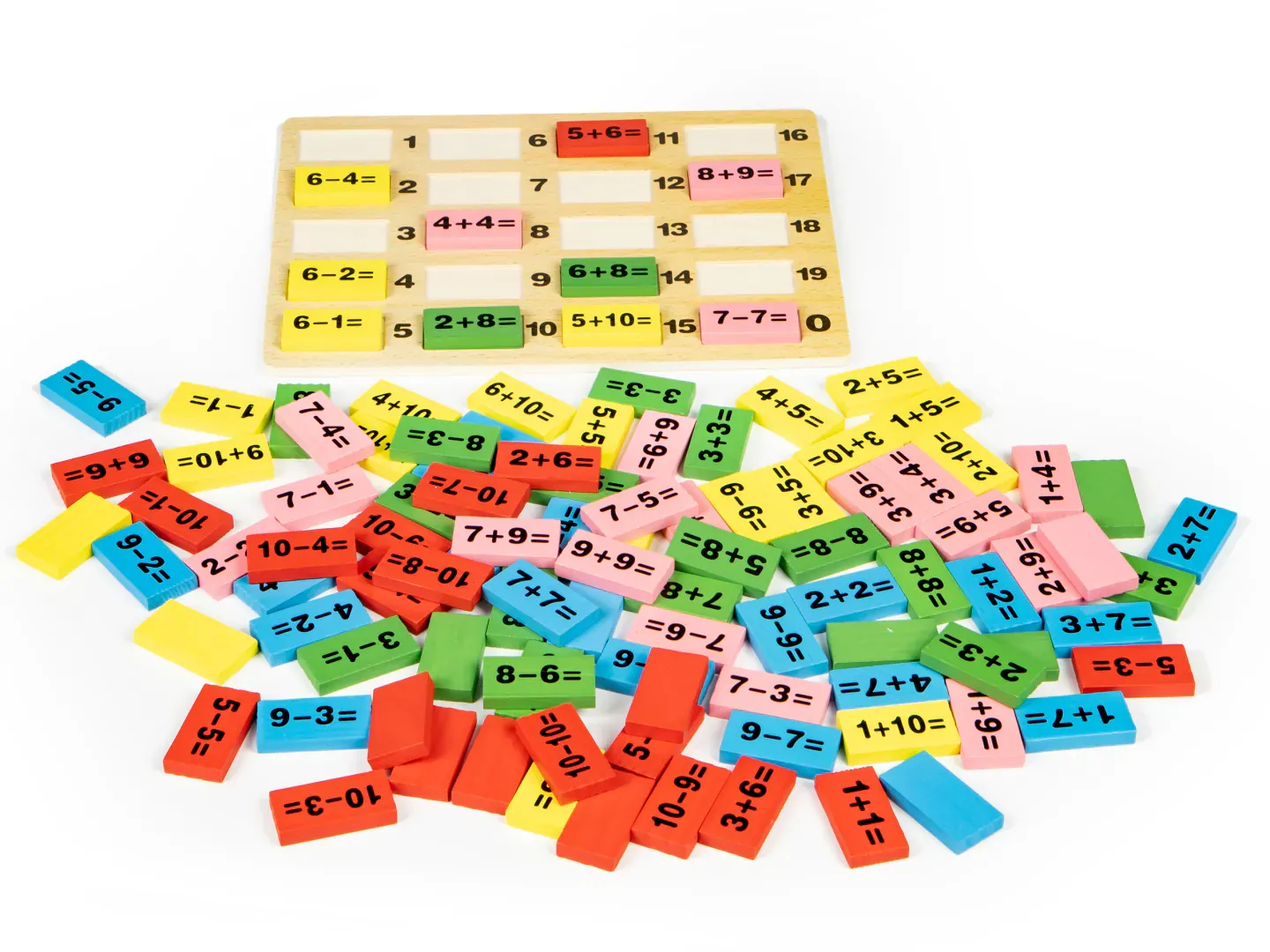 ecotoys drvene kocke matematičke operacije - slika 2