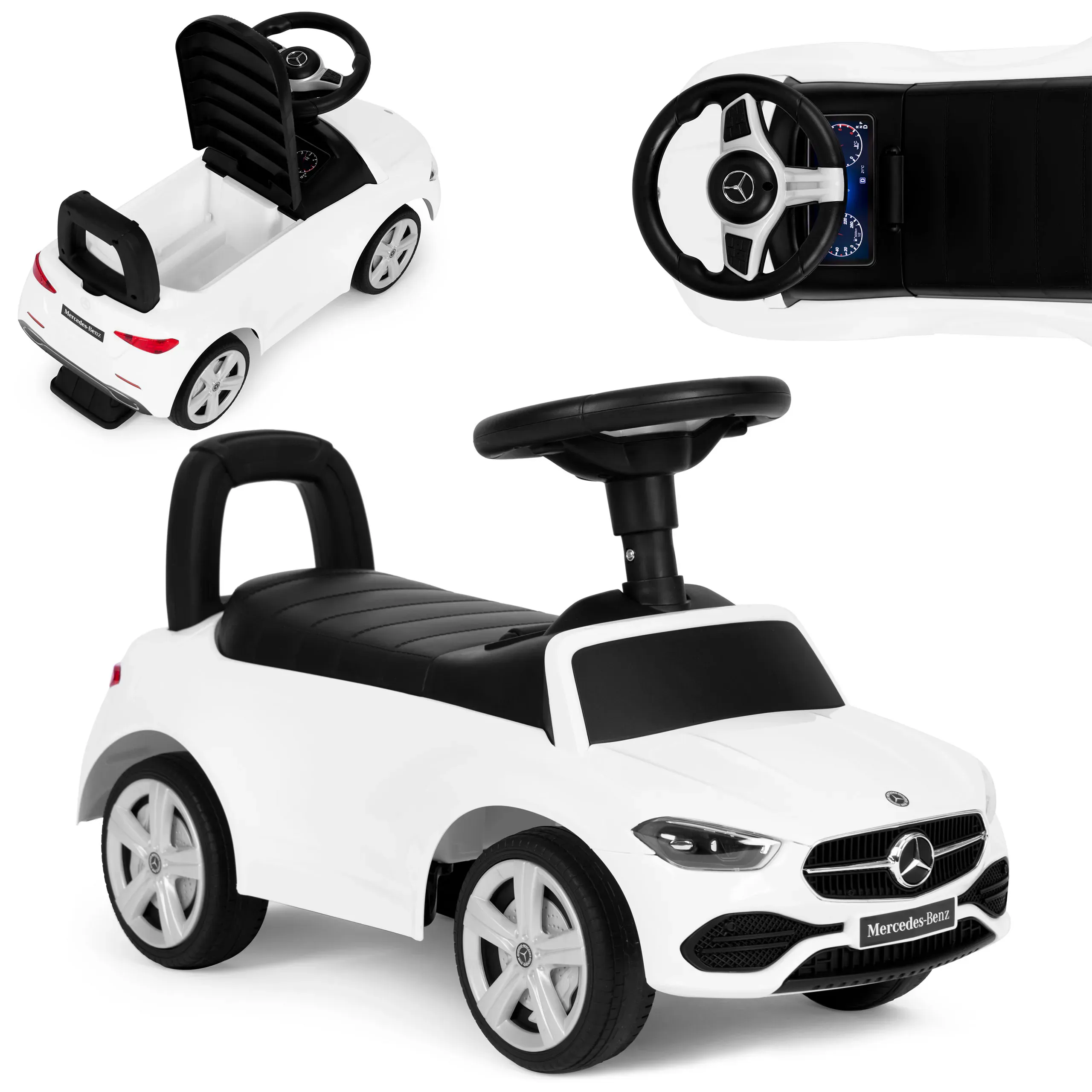 dječja interaktivna guralica mercedes c klasa bijela - slika 2