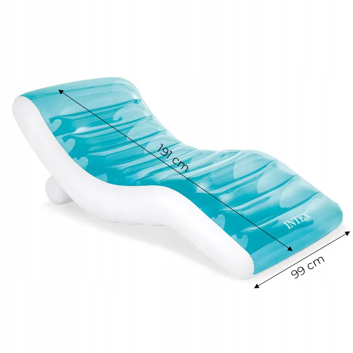 intex veliki madrac za plivanje 191x99cm svijetlo plavi - slika 4