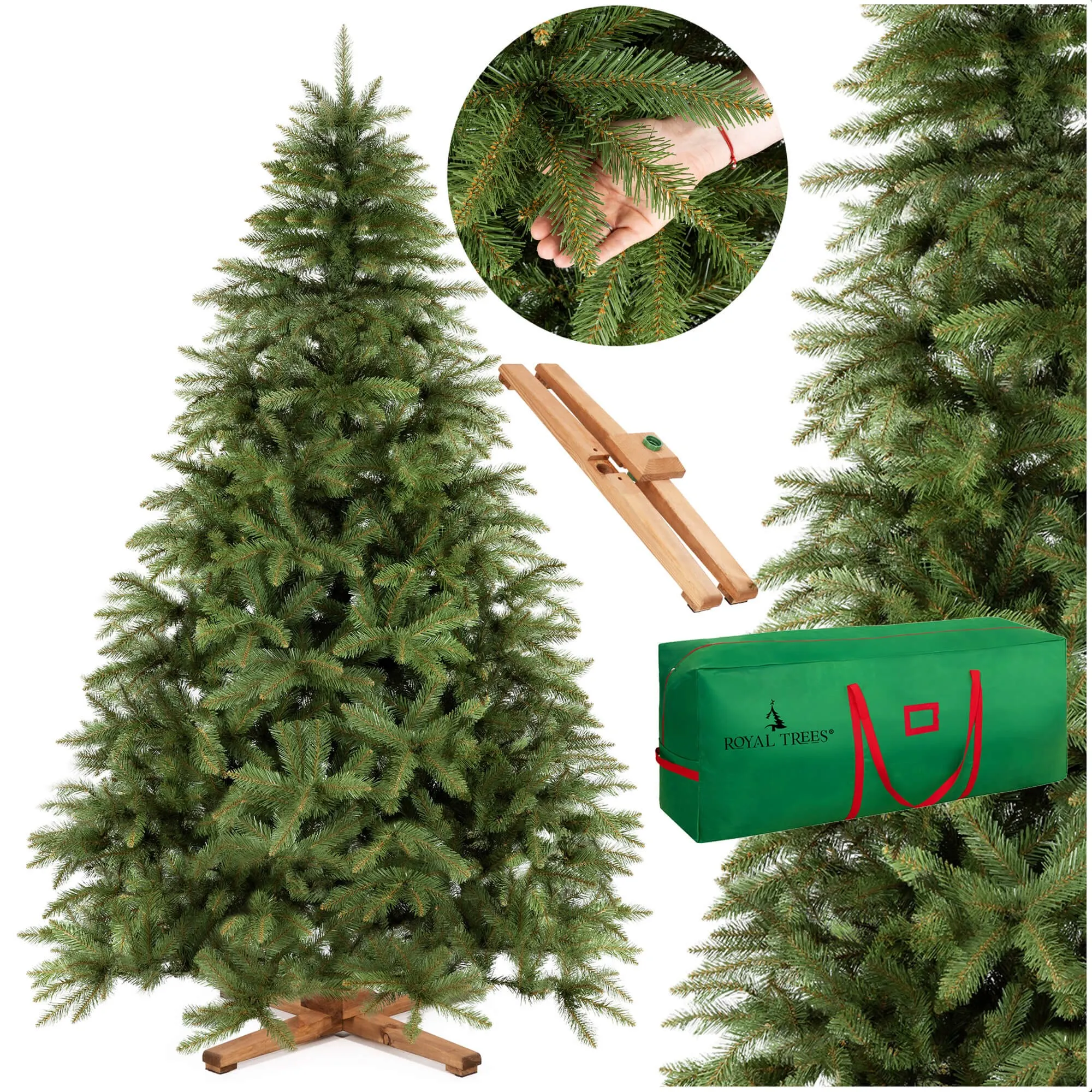 umjetna božićna jelka skandinavska premium 220 cm - slika 16