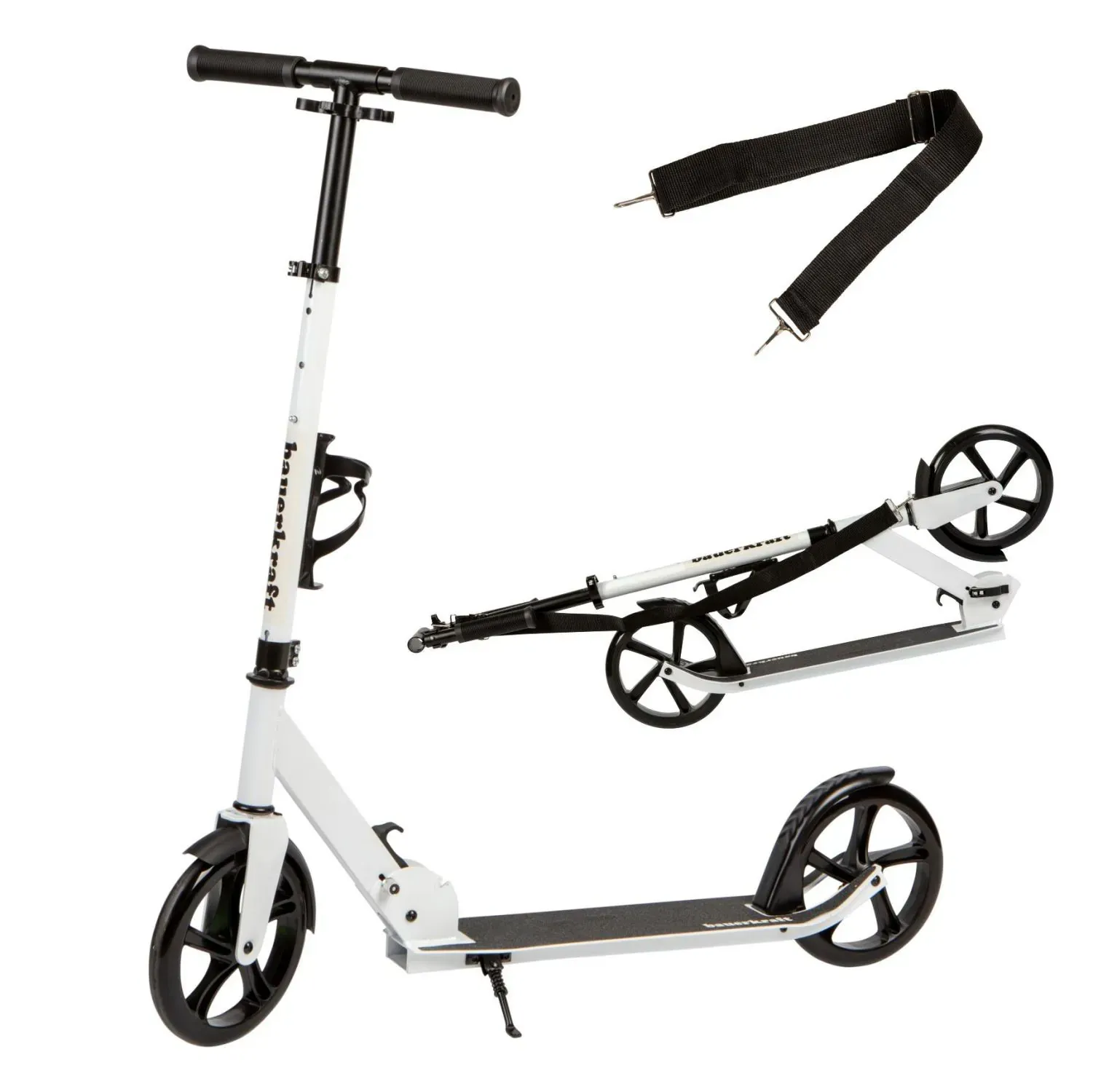 sklopivi romobil za djecu i mlade – kotači 200 mm, podesiva visina 91-101 cm - slika 2