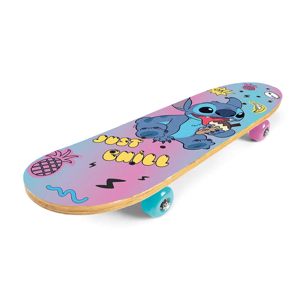 dječji drveni skateboard stitch - slika 5