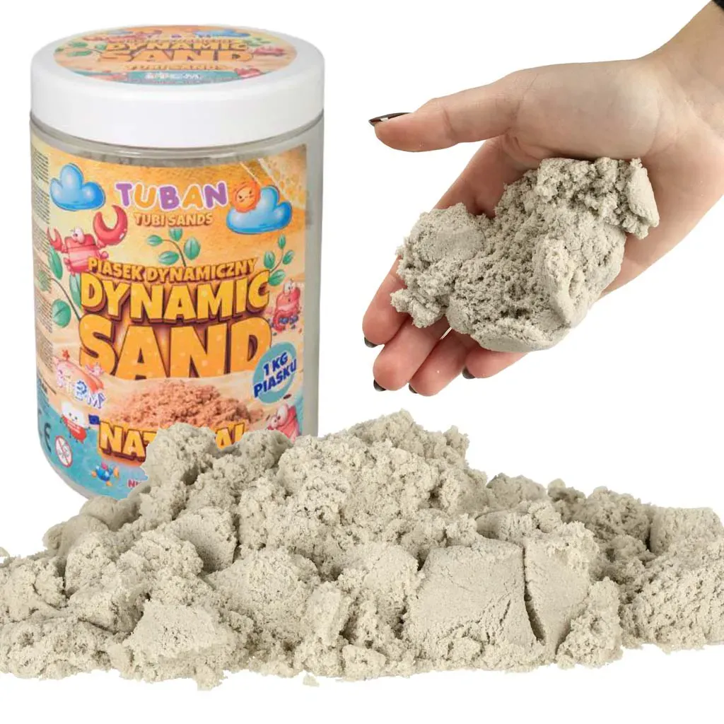 tuban kinetički pijesak 1kg - natural - slika 2