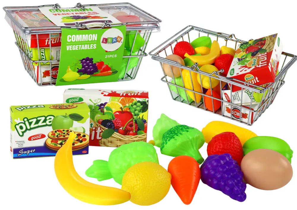 Metalna košarica za shopping s namirnicama - Pribislavec