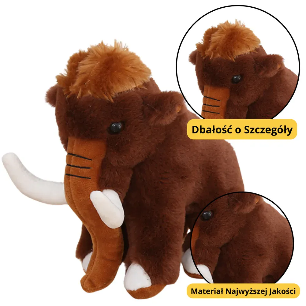 plišani mamut 20 cm - slika 2