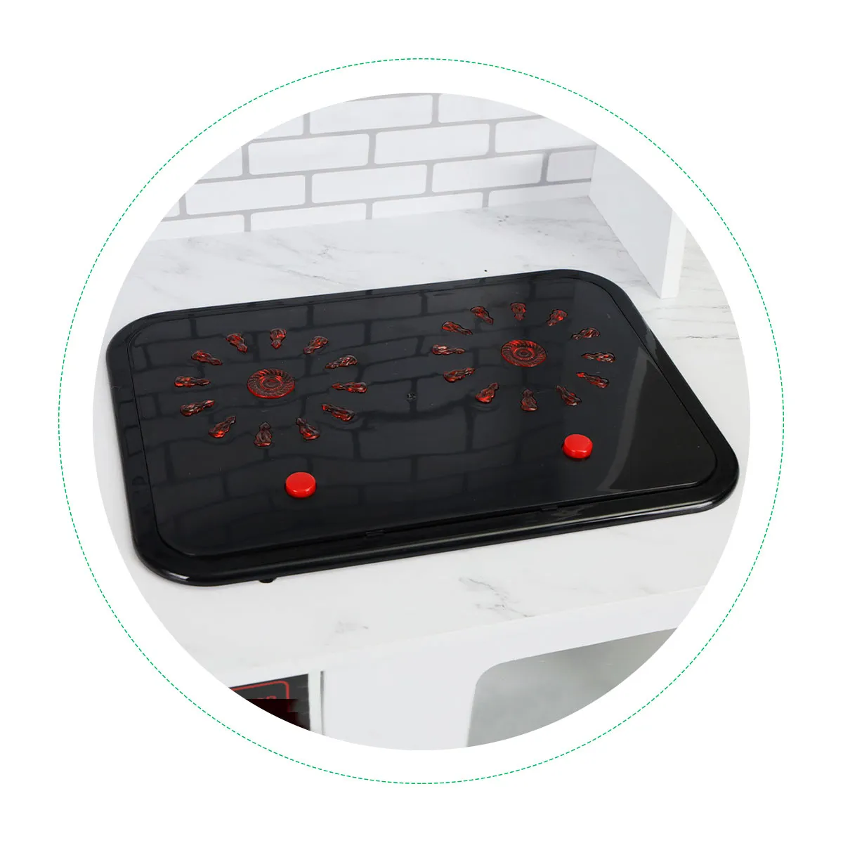ecotoys dječja drvena kuhinja s priborom i led osvjetljenjem plk537 - slika 7