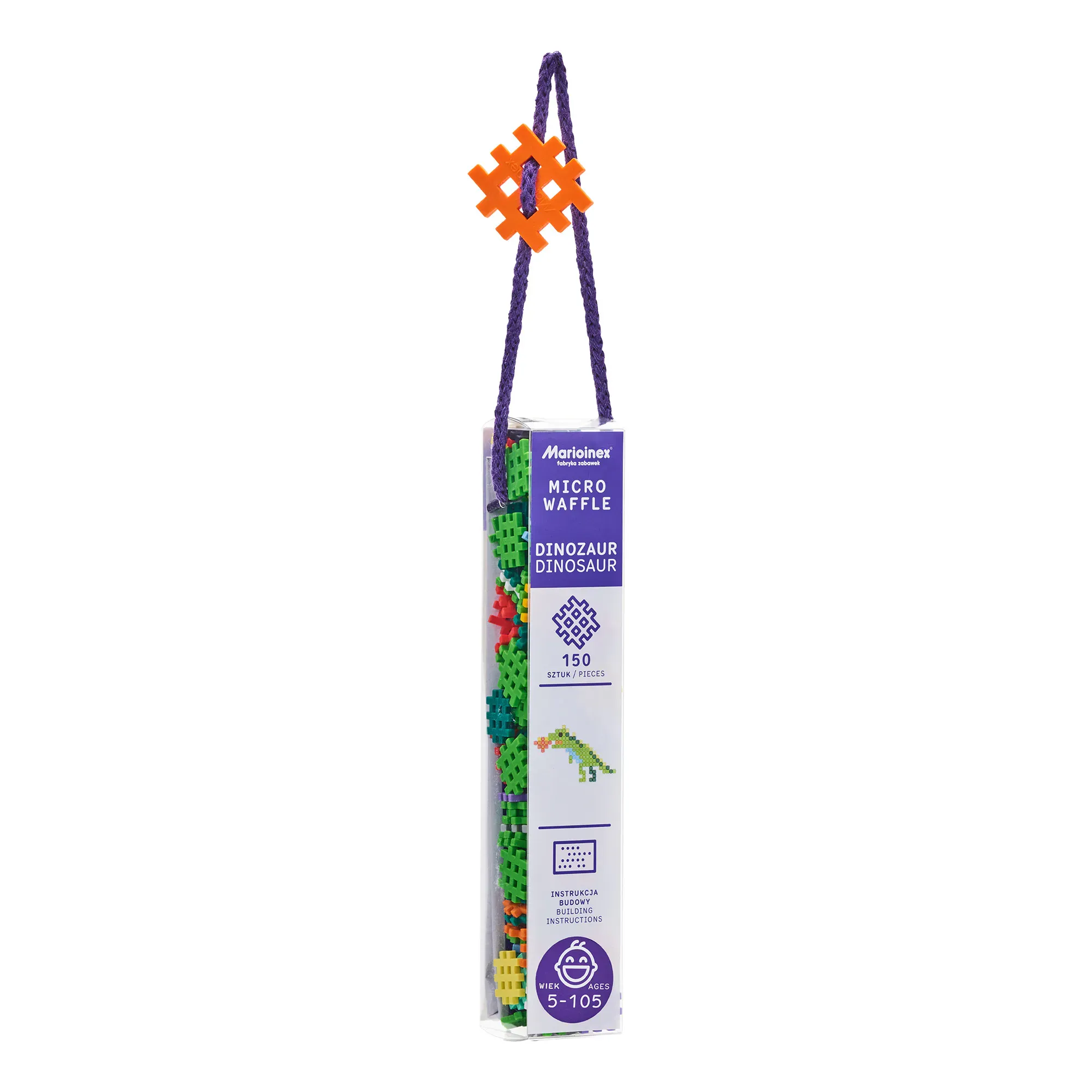 marioinex set waffle kockica dinosaur 150kom. - slika 2