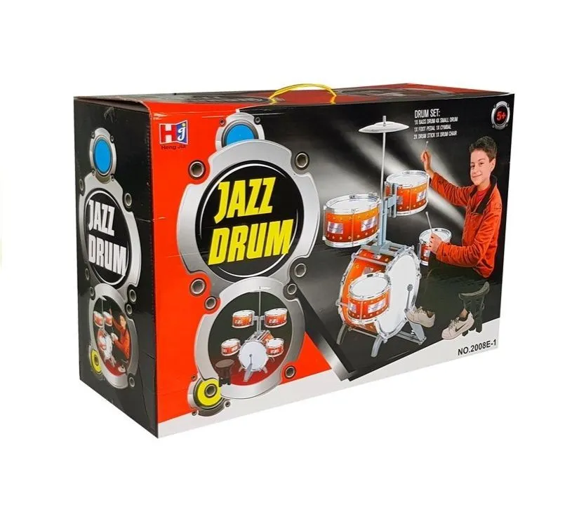 dječji set 5 bubnjeva sa stolicom - slika 6