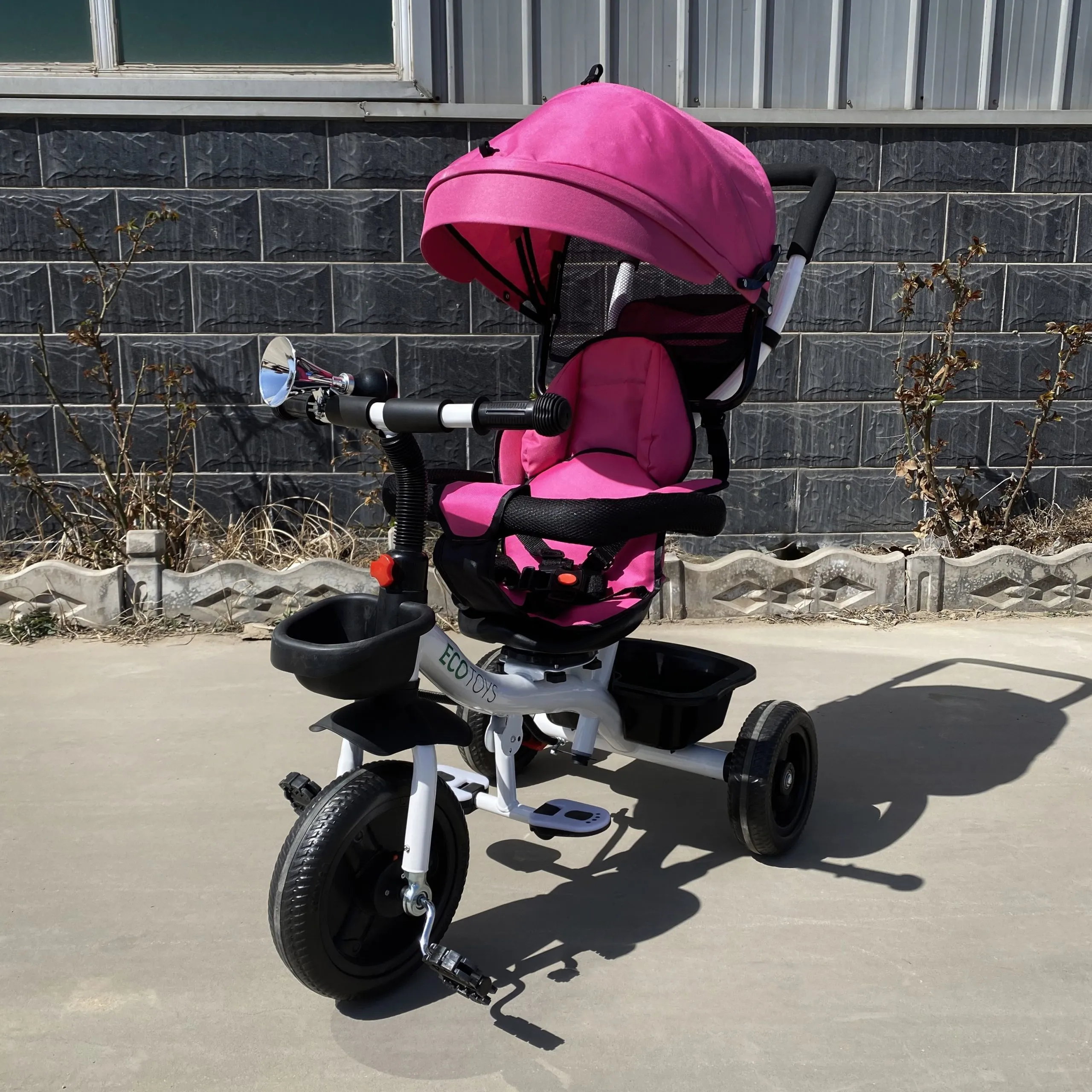 ecotoys dječji tricikl rozi - slika 5