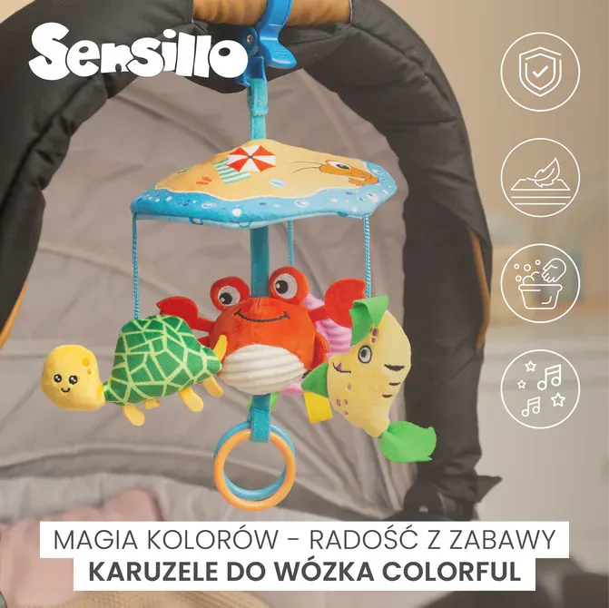 šareni kolica vrtuljak račić - slika 7