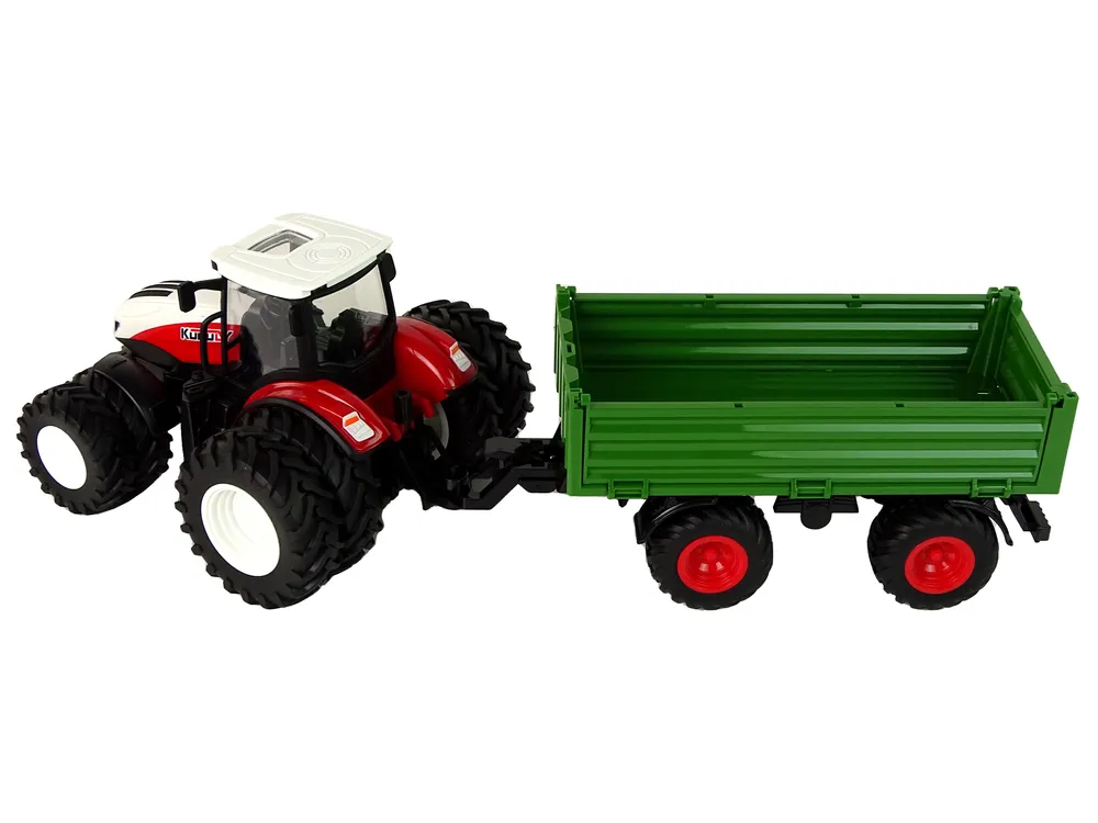 rc traktor s prikolicom 1:24 crveno-zeleni - slika 5
