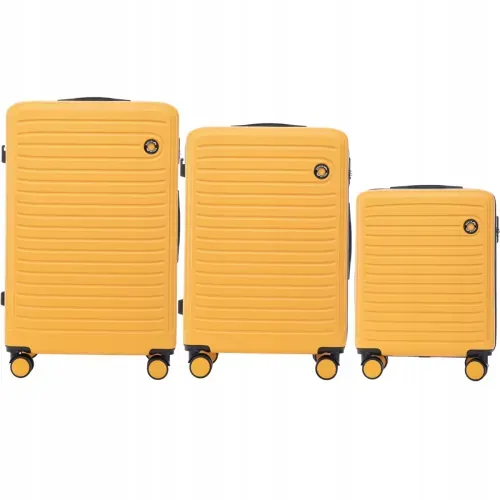 wings set od tri kofera liska žuti - slika 2