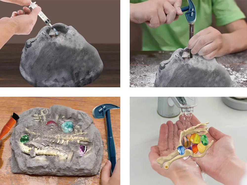 kreativni set vulkan + iskopavanje dinosaura - slika 6