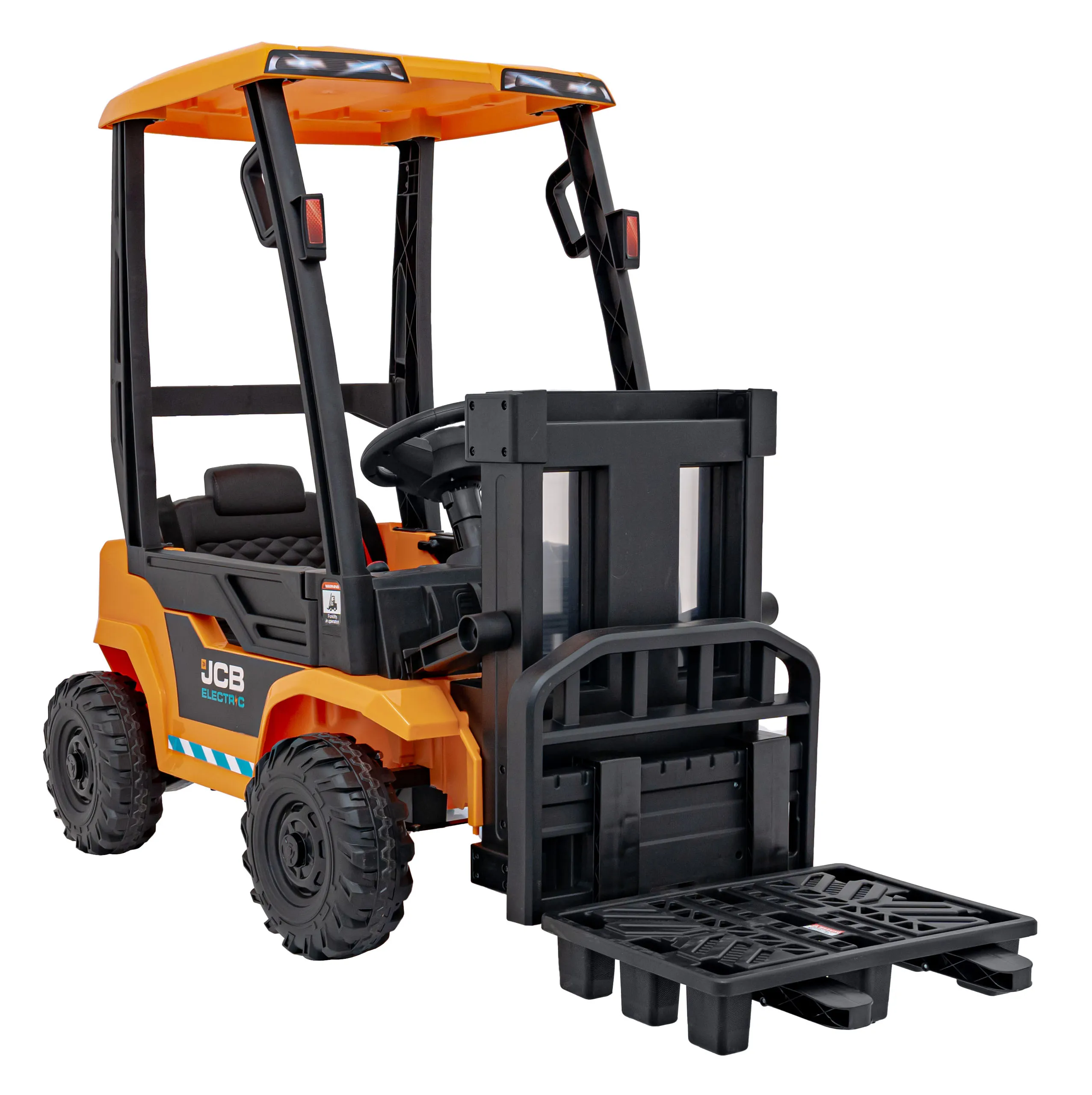 viličar jcb, vozilo na akumulator, žuti - slika 3