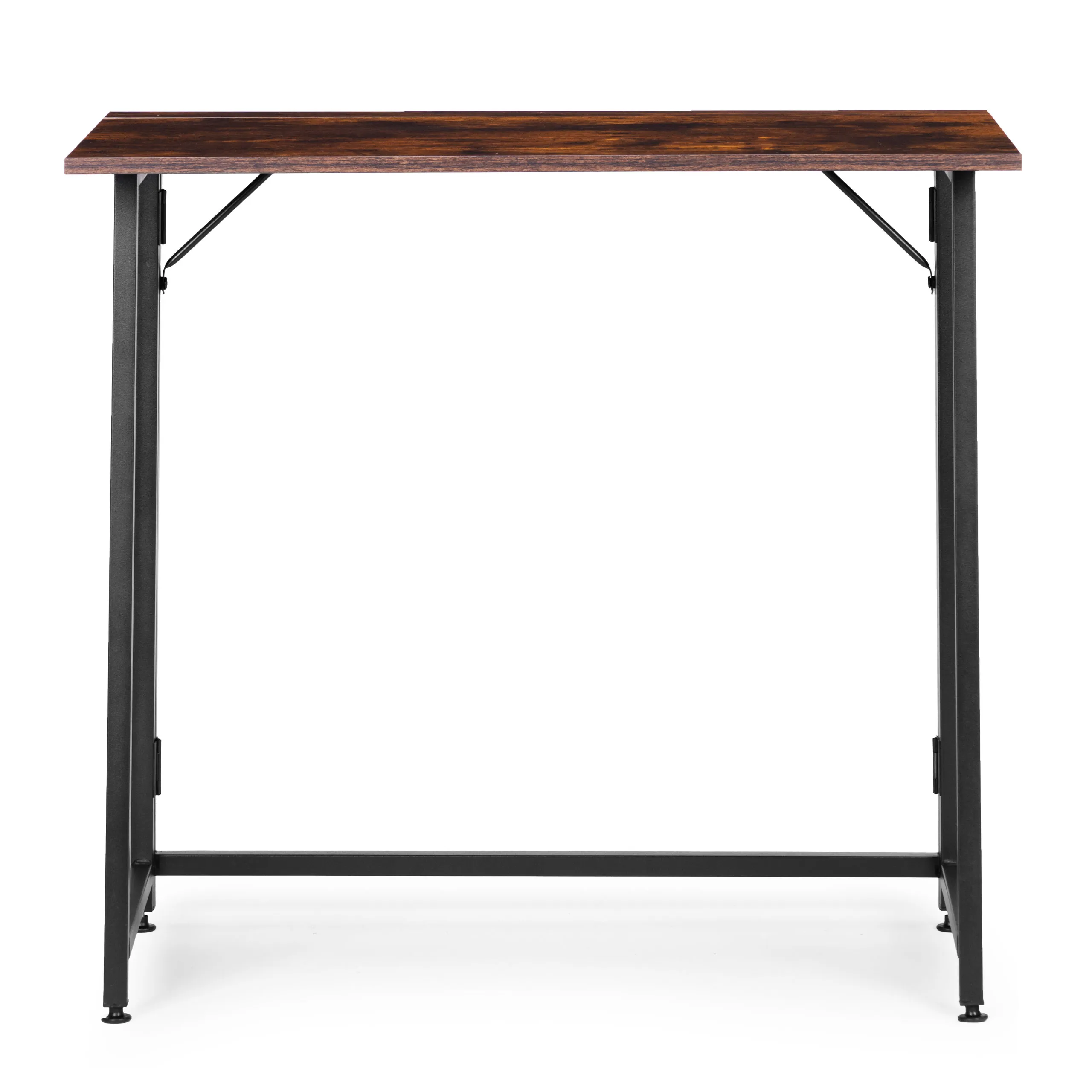 modernhome sklopivi računalni stol 80 × 45 cm za laptop – loft stil - slika 5