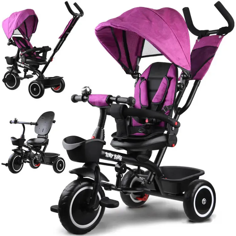 dječji tricikl 3u1 tiny bike rozi - slika 2