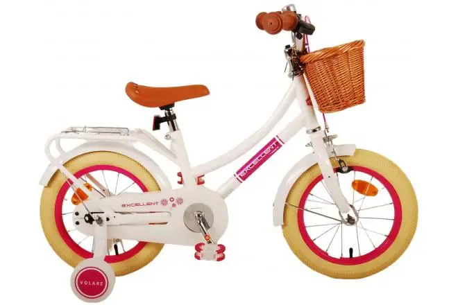 dječji bicikl volare excellent 14" bijeli - slika 2