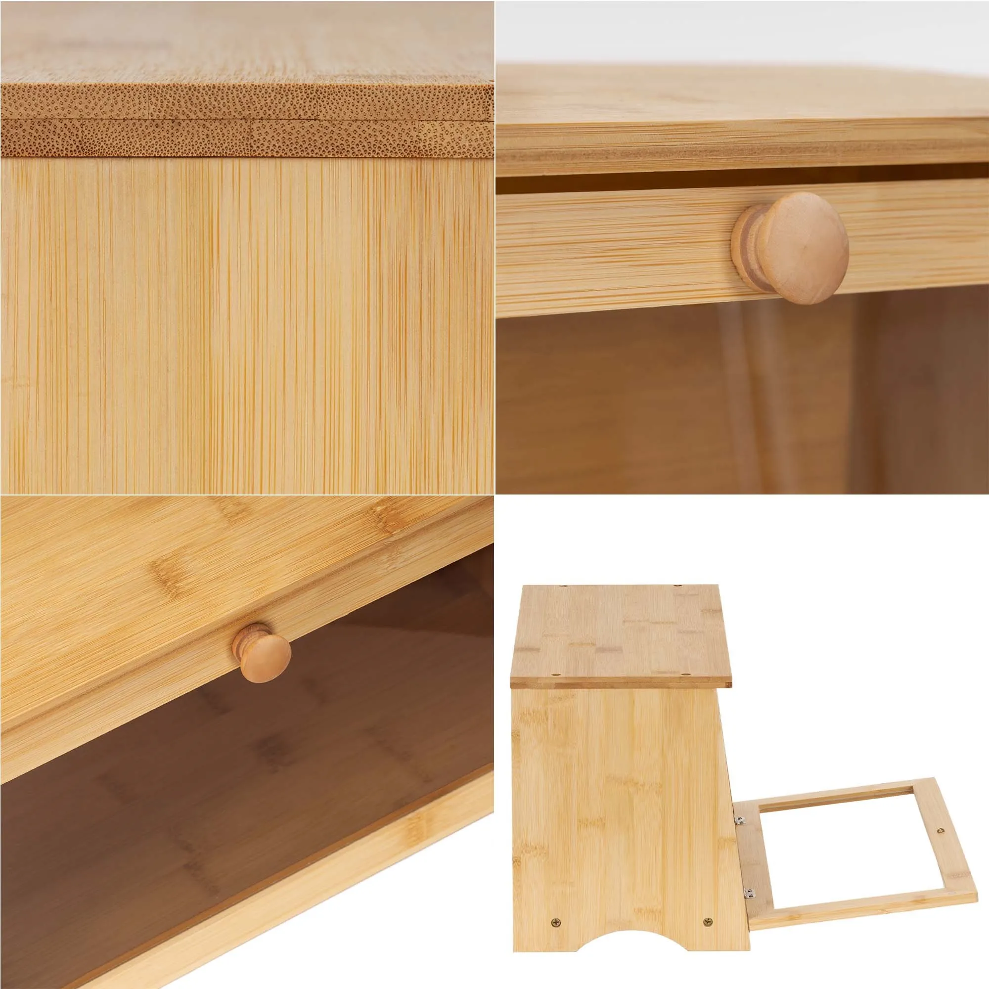 posuda za kruh 40 x 21 x 23 cm prirodni bambus - slika 11