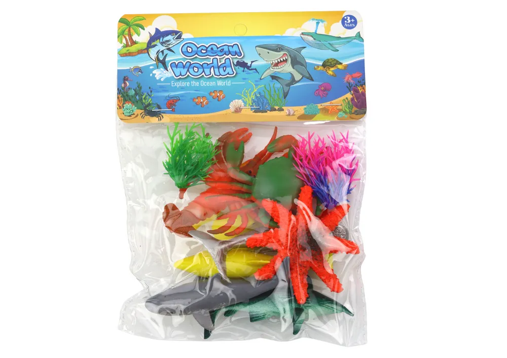 set od 8 figura podvodnih morskih životinja i biljaka - slika 4