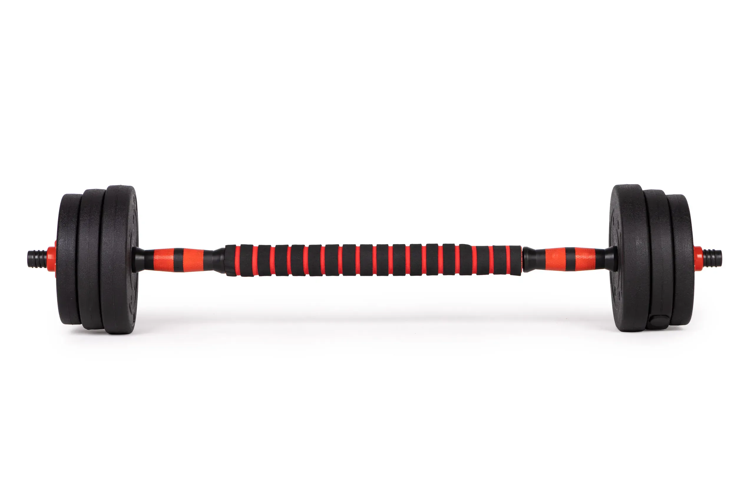 set podesivih utega 2x20kg crno-crveni - slika 5