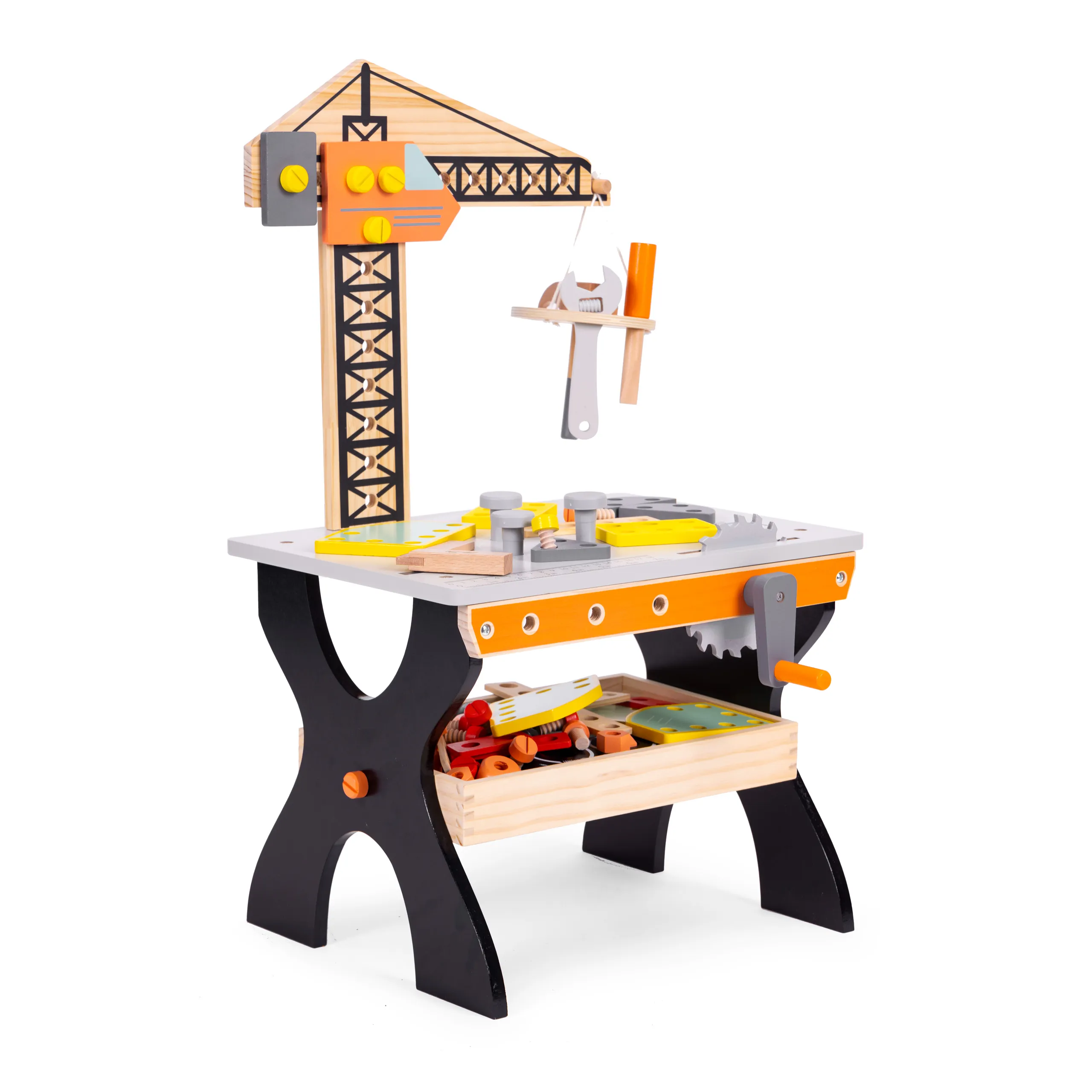 drvena radionica za dječji alat stol ecotoys - slika 7