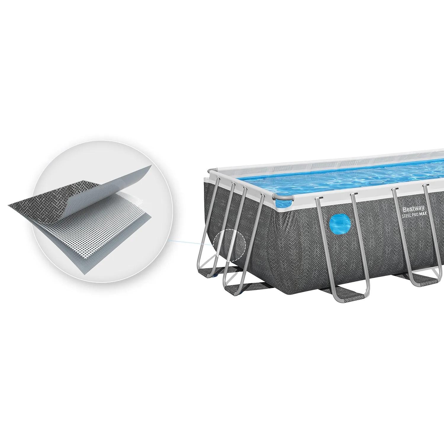 okvirni vrtni bazen 488 x 244 x 122 cm 10u1 bestway - slika 4