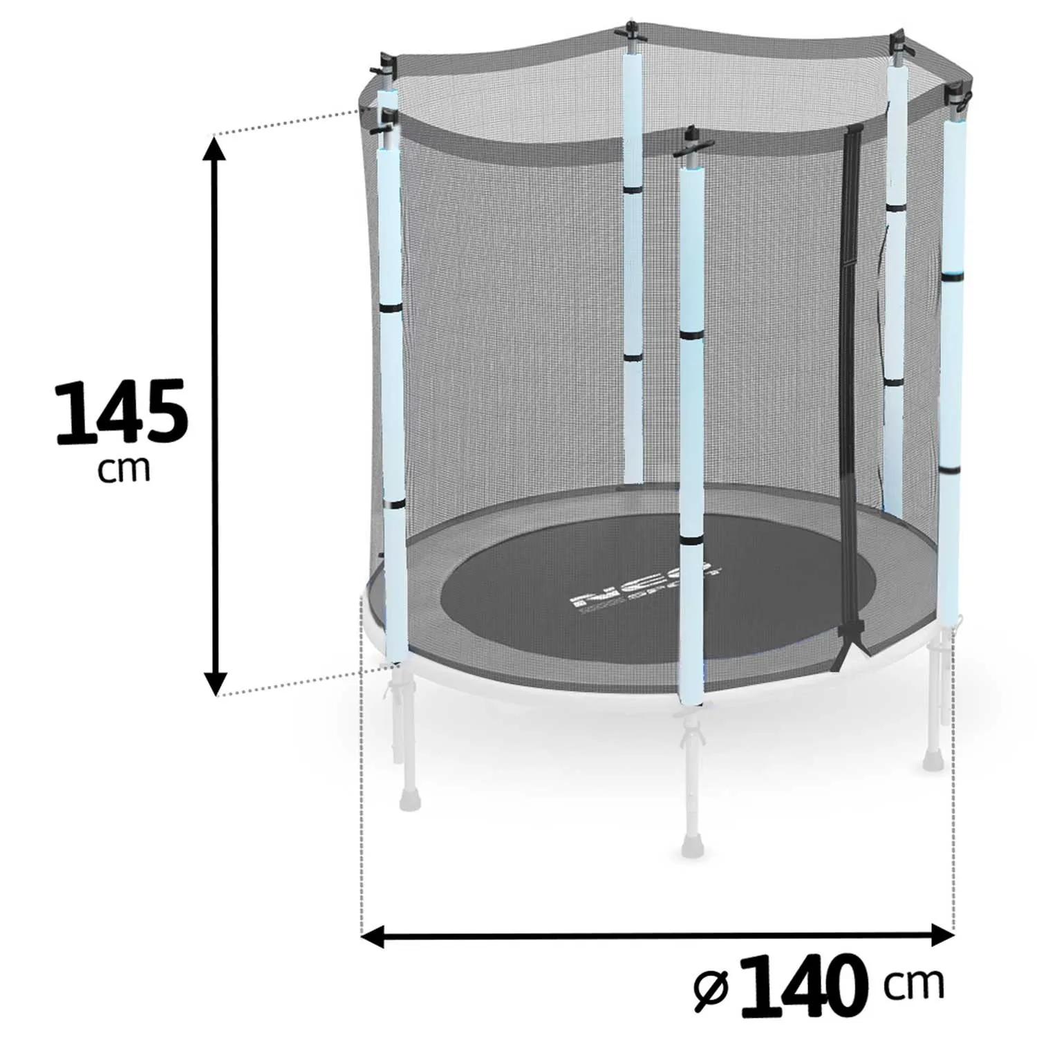 neo-sport vanjska mreža za trampolin 140 cm (4,5 ft) - slika 4